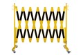 Plotek-harmonijkowy-na-kolkach-400cm-zolty-czarny