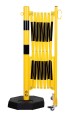 Zapora-nozycowa-skladana-slupek-kolka-czarna-zolta-360cm